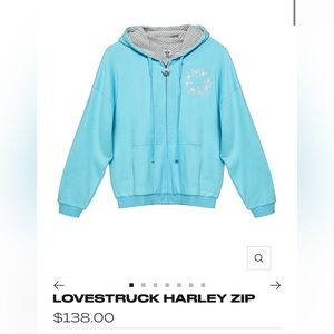 Boys Lie Harley Zip Hoodie (XS/S) and Sweatpants (XS) - Light Blue